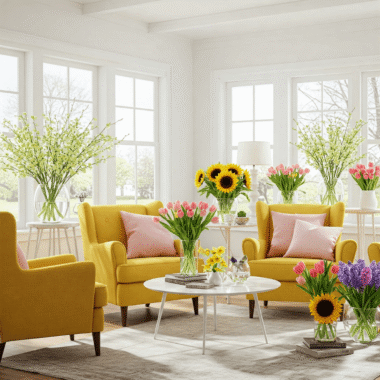 Yapay Bambu Bitkilerle Modern ve Sade Ev Dekorasyonu