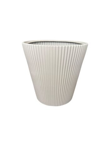 Siyah Çizgili Modern Plastik Saksı