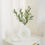 Yapay Zeytin Dalı Dekoratif 95 cm 6 Zeytinli